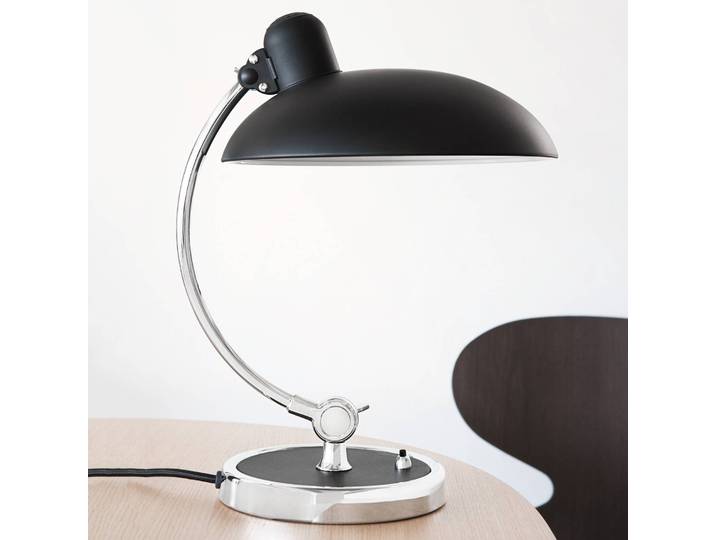 Design Bureaulamp Kaiser Idell 6631-T Luxus, zwart, Woon-/ Eetkamer, Messing, Design, tafellamp