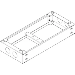 ABN UF209 Standsockel RAL7022 B590xH90T280mm