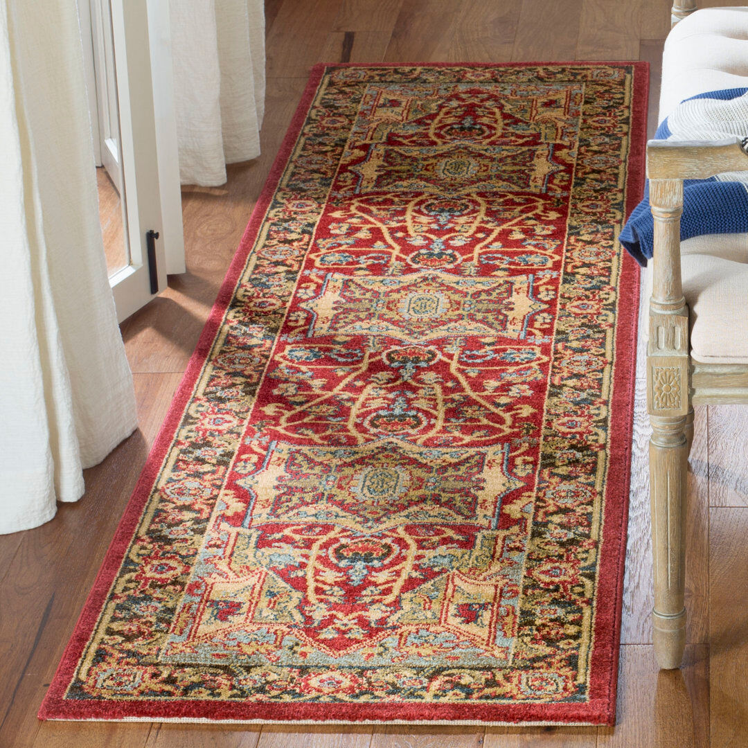 Three Posts Brookport Oriental Area Rug Runner 66 x 244 cm