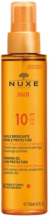 Nuxe Huile Bronzante Faible Protection SPF10 Protection solaire visage