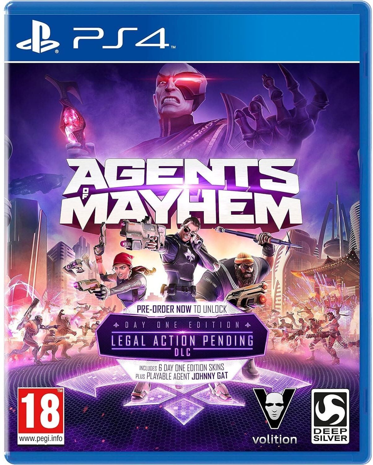 Play station Agents of Mayhem: Day One Edition (PS4), Used