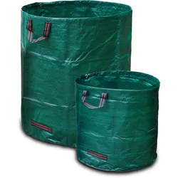 POWERTEC GARDEN Gartenabfalltasche 2er-Set - ca. 160 l + 300 l