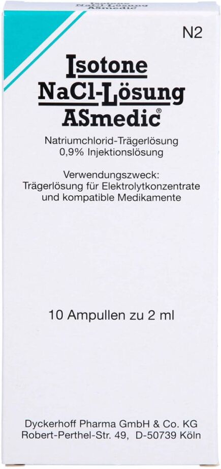 Isotone Nacl-lösung Asmedic Injektionslösung amp.