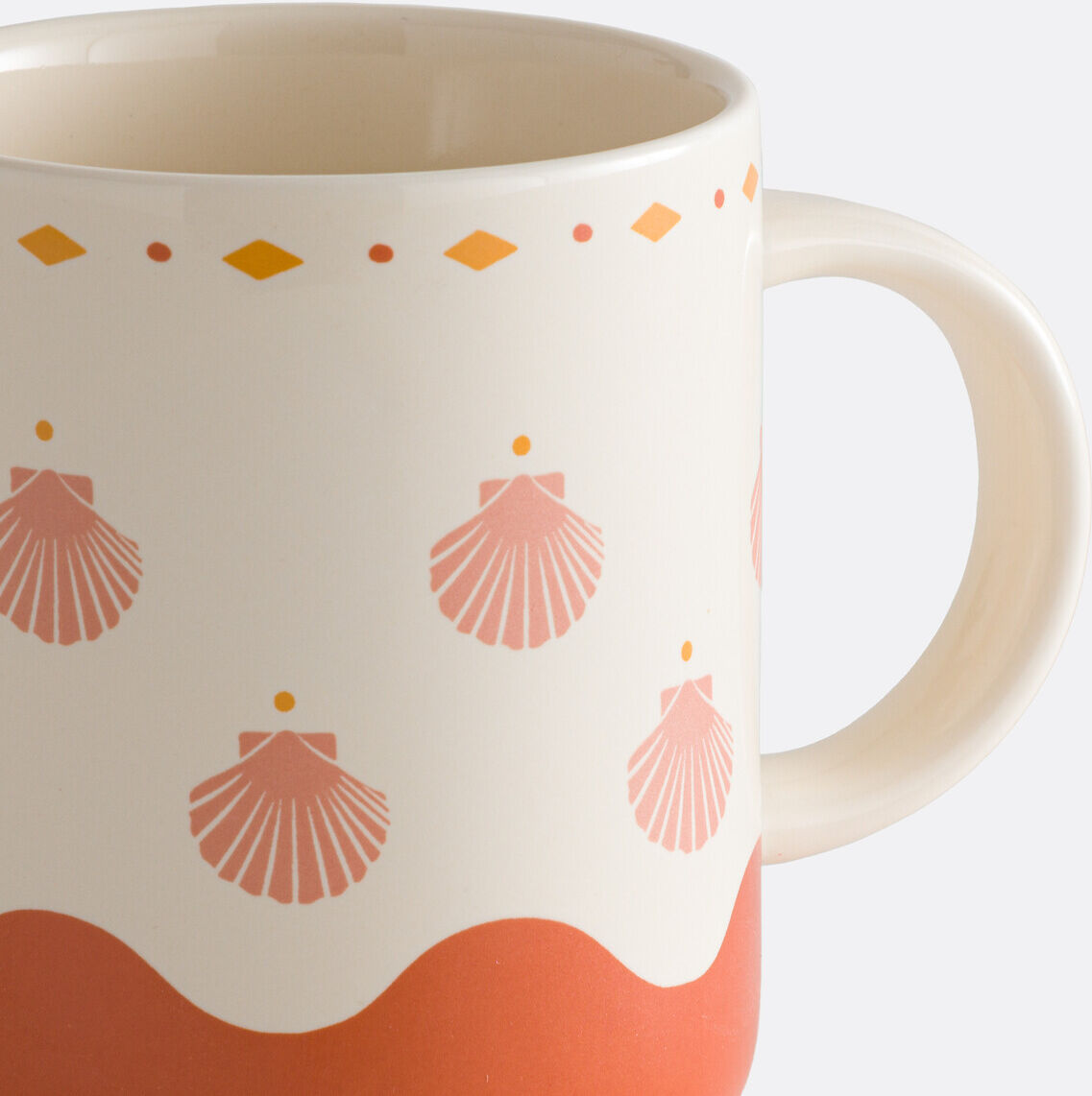 LA REDOUTE INTERIEURS Lot de 2 mugs en porcelaine, NIZAR