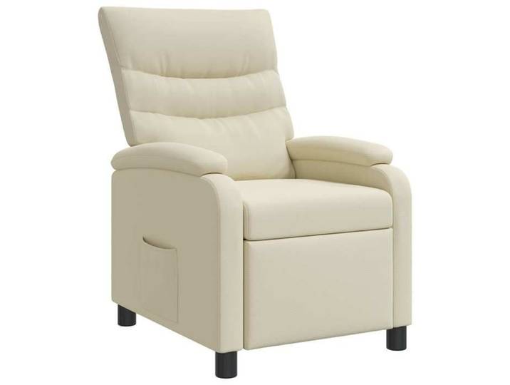 Crème Fauteuil inclinable Crème Simili cuir(VIDAXL)_35008