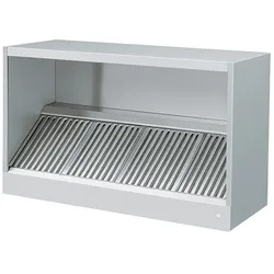 Ristoattrezzature 120x70x45h cm kubische Edelstahl Wand-Dunstabzugshaube ohne Motor