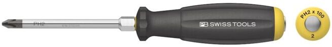PB Swiss Tools Tournevis 8193 D PH2x100mm Embout à frapper SwissTools (PB 8193.DN 2-100)