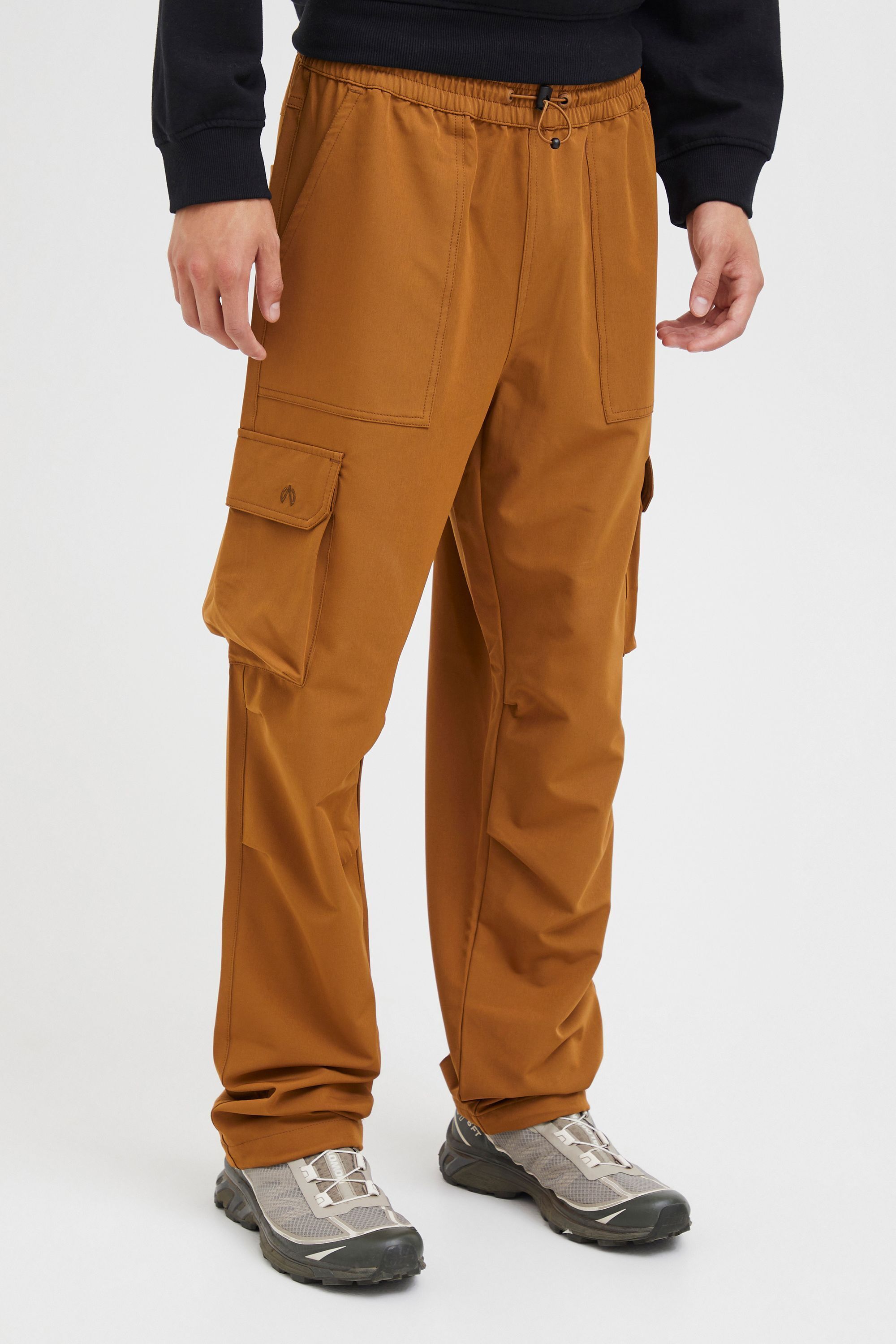 Trekkinghose NORTH BEND "Trekkinghose NBRuben M", Herren, Gr. L, N-Gr, braun (rubber), Obermaterial: 90% Polyester PES. 10% Elasthan EL., Hosen Trekkinghose