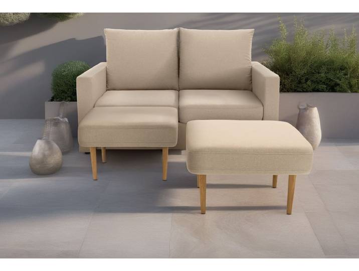 DOMO collection Slunce, Outdoor-Raumwunder 2-Sitzer inkl. 2 Hocker, Outdoor geeignet