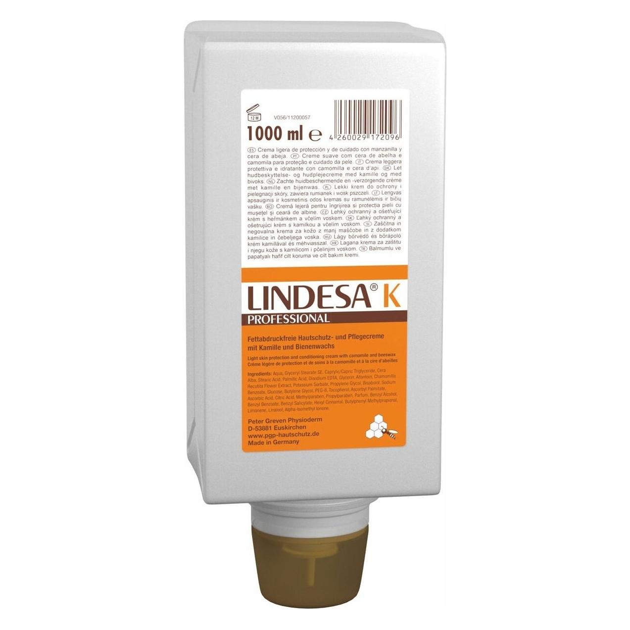 Lindesa PROFESSIONAL K Hautschutzcreme 1,0 l (1000 ml) (13642002)