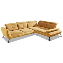 Ecksofa Seattle Stoff Gelb