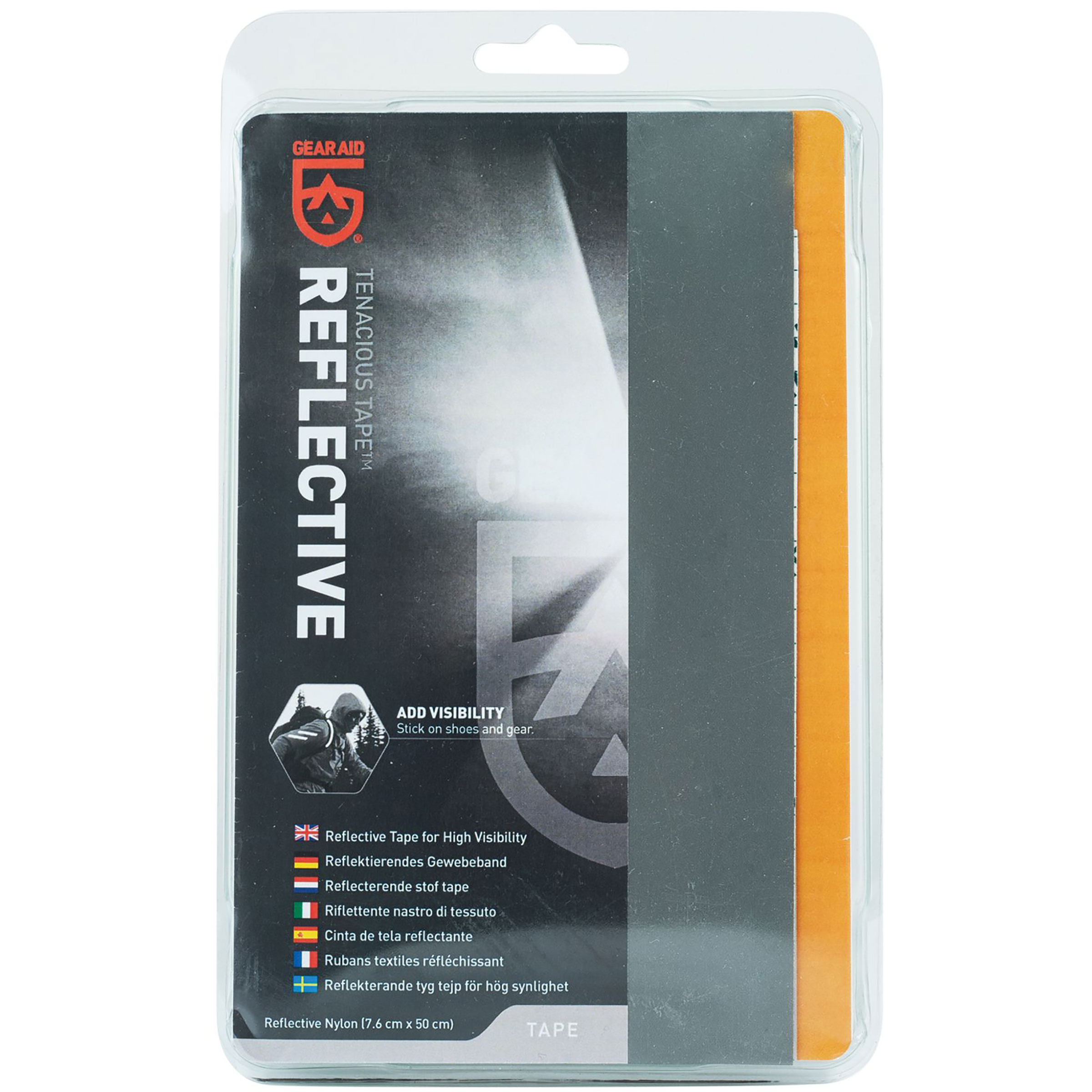 GearAid Tenacious Tape Reflective Reparatur & Ersatzteile grau