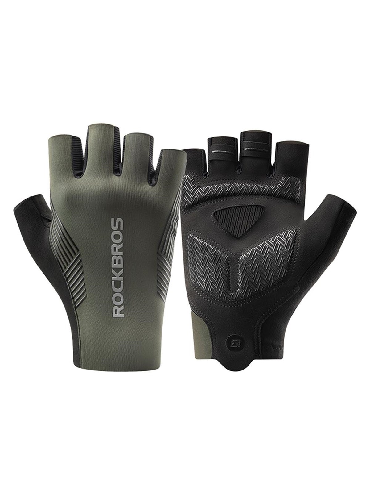 Rockbros cycling gloves spring/summer/autumn short fingers size: L - green