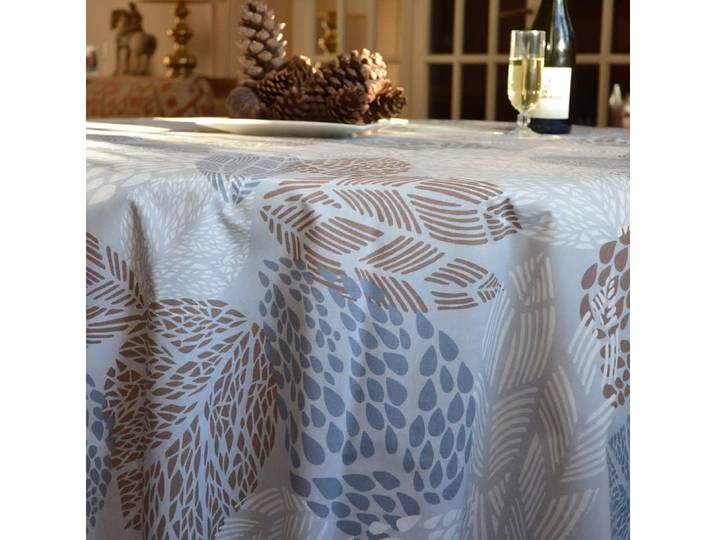 Nappe enduite beige ronde diam 160 cm