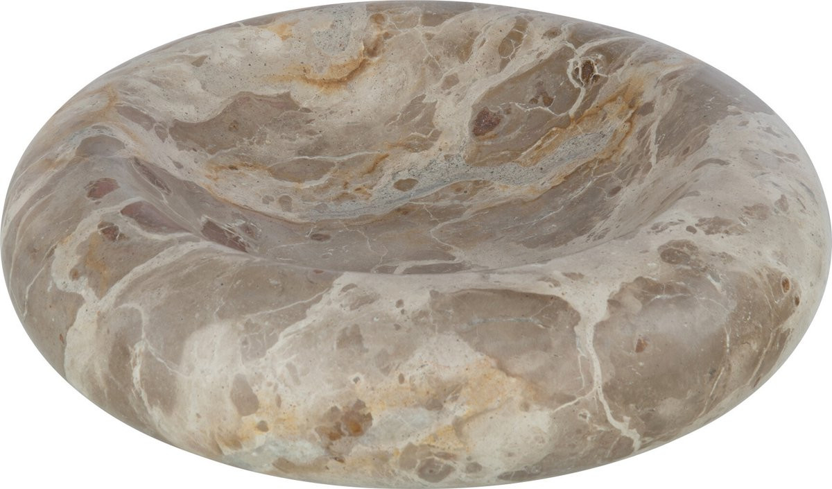 J-Line Kom Rond Laag Marmer Beige Large