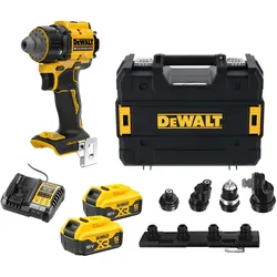 DEWALT DCD803P2T-QW Akku-Bohrschrauber, 4 Köpfe (2x5,0Ah)