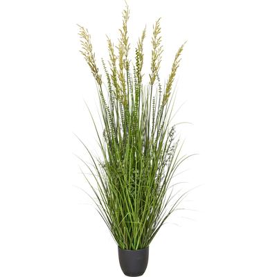 Kunstgras CREATIV GREEN "Gras-Mix-Busch", grün, H:150cm, Obermaterial: 100% Kunststoff, Kunstpflanzen, mit naturgetreuen Halmen