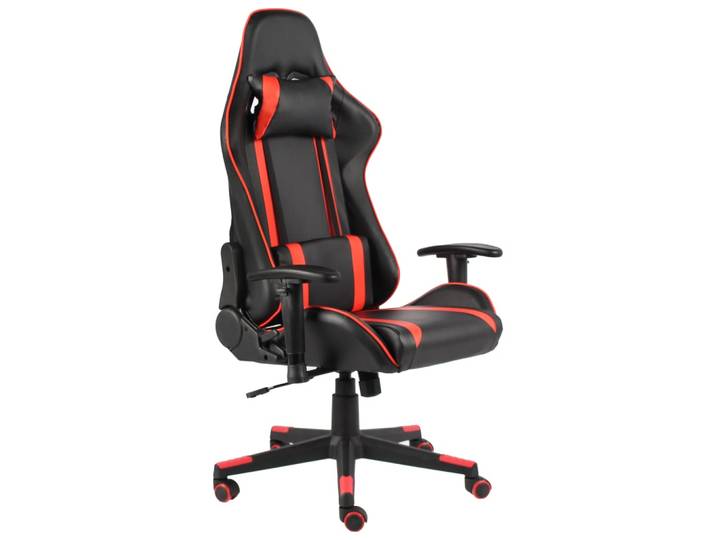 vidaXL Gaming-Stuhl Drehbar Rot PVC