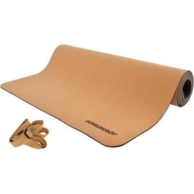 Schildkröt 960265 - Kork Yogamatte inkl. Yogagurt, Naturkork & Naturkautschuk, 183x61x0,4cm
