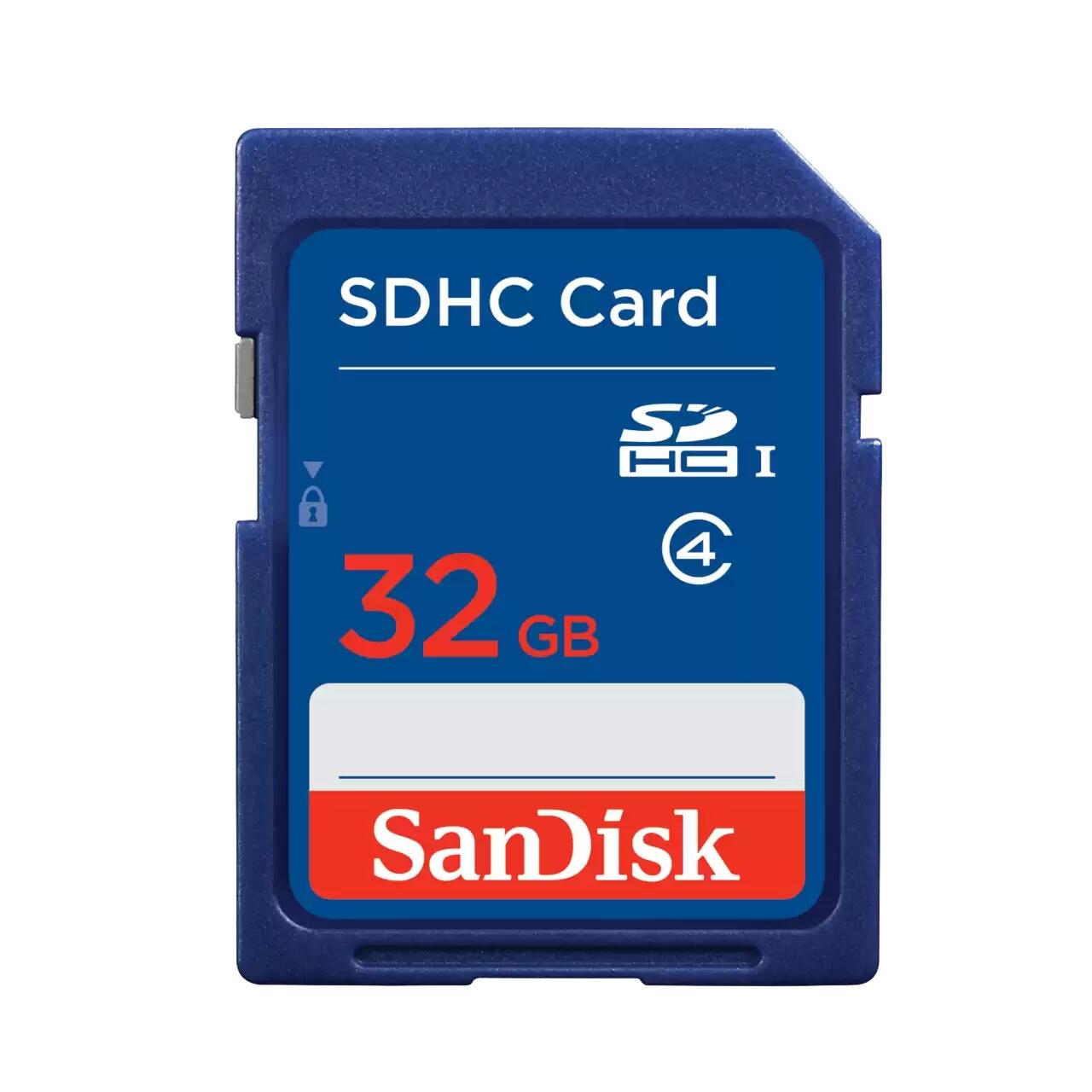 SanDisk SDHC Speicherkarte 32GB SDSDB-032G-B35