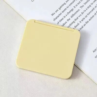 Fusion Finds Cute Compact Makeup Mirror Double Sided Pocket Mirror Portable Mini Travel Mirror For Purse & Handbag off white