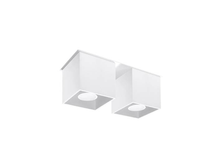 Design Deckenlampe „Quad II“ - 2-flammig Weiss Sollux Lighting