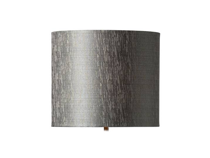 Abat-jour Erica, gris/doré, Ø 29 cm, tissu - Watt & Veke - Design - Tissu / textile