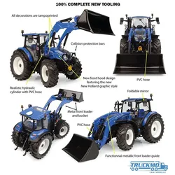 Universal Hobbies New Holland T5.120 Dual Command + front loader 655 LU 2025 6682