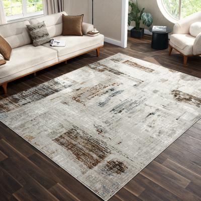 KALATY Lumina Rustic Brushstroke Area Rug