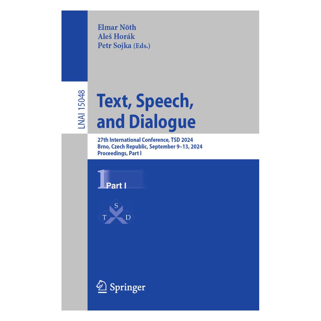 Springer Text, Speech, and Dialogue (Englisch, Softcover, Ales Horák, Elmar Nöth, Petr Sojka) (57093351)