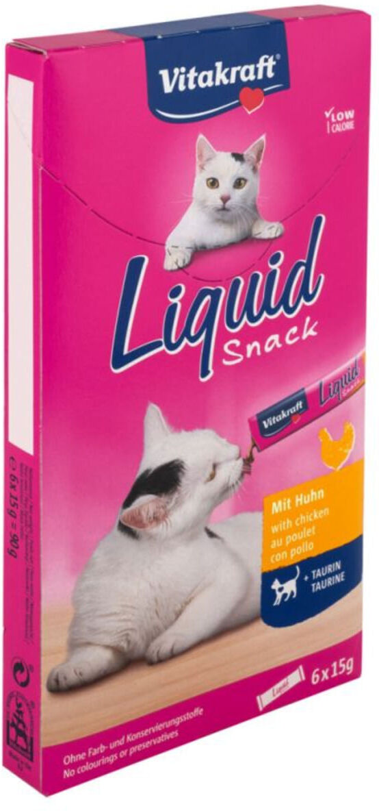 Vitakraft Cat Liquid Snack Pollo con Taurina 6x15G POLLO