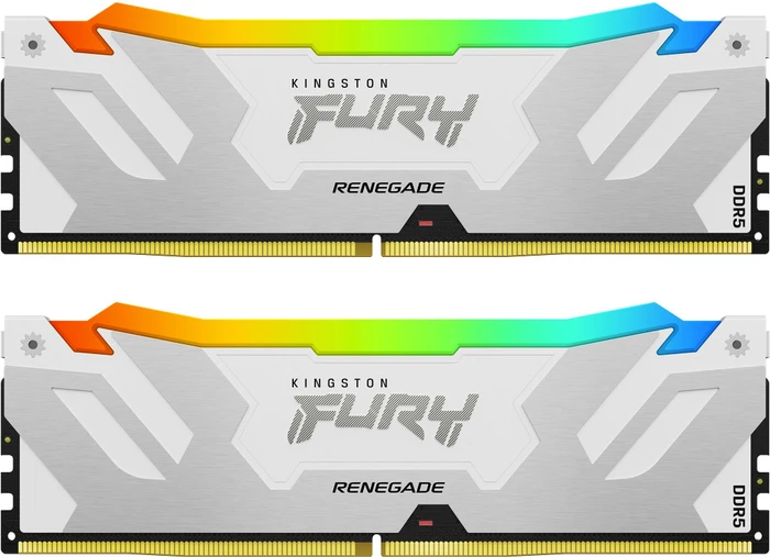 Kingston FURY 32GB KIT DDR5 6400MHz CL32 Renegade White RGB XMP DDR5