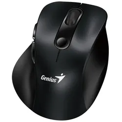 Genius Ergo 9000S/Ergonomická/Optická/Pro praváky/2 400 DPI/Bezdrátová USB + Bluetooth/Černá (Kabellos), Maus, Schwarz