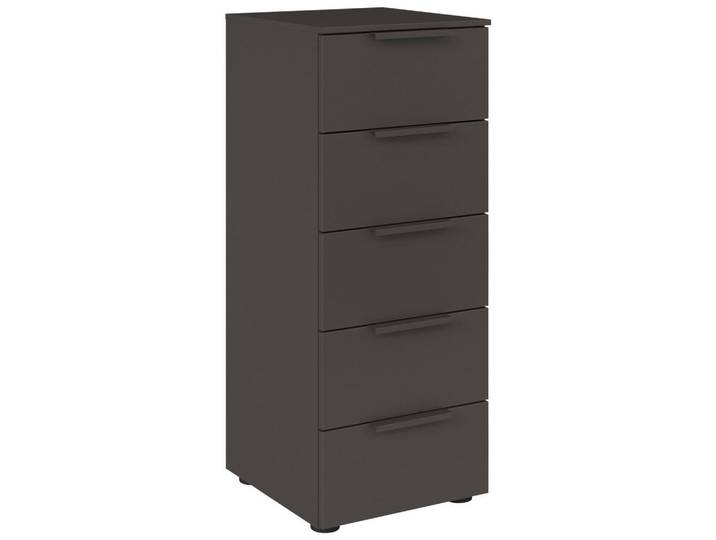 Rauch Möbel Kommode, Graphit, Kunststoff, 5 Schublade(n) Schubladen, 40x100x42 cm, Blauer Engel, BQ - Bündnis für Qualität, Made in Germany, Wohnzimmer, Kommoden & Sideboards, Kommoden