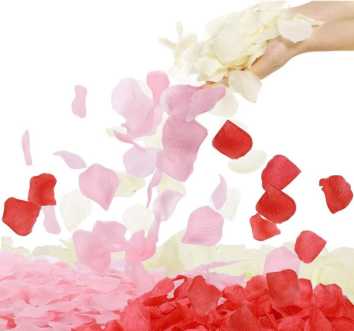 4000 stuks Mix Kleur Kunstbloem Rozenblaadjes voor Decoratie