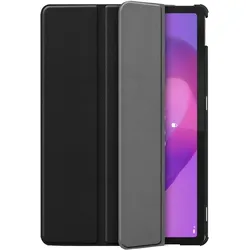Cazy Tablet-Hülle geeignet für Lenovo Idea Tab - TriFold Bookcase - Schwarz (Lenovo Idea Tab), Tablet Hülle, Schwarz