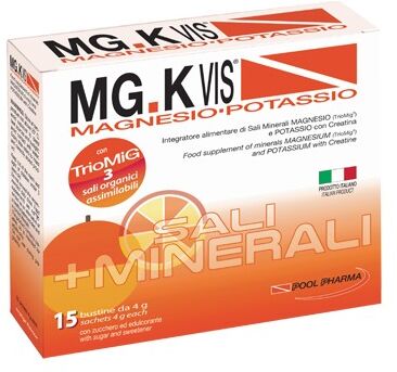 POOL PHARMA Srl Mgk Vis Orange Magnesio e Potassio Gusto Arancia 15 Bustine