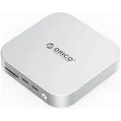 Orico Mac Mini Link (Higher capacity expansion) (Silver) (USB-C, 9 Ports), Dockingstation + USB Hub, Silber