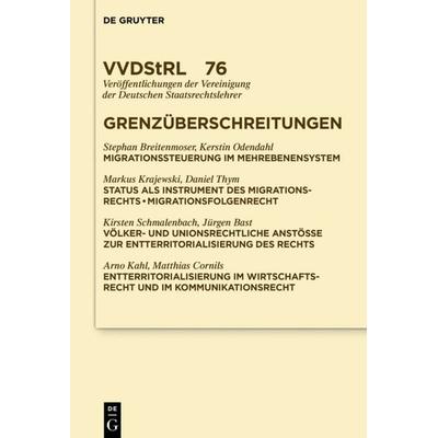 Grenzüberschreitungen, Gebundene Ausgabe von Stephan Breitenmoser,Kerstin Odendahl,Markus Krajewski,Et. al., De Gruyter, 978-3-11-049661-1