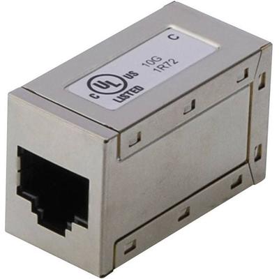 Digitus RJ45 Netzwerk Adapter CAT 5, CAT 5e, CAT 6 [1x RJ45-Buchse - 1x RJ45-Buchse] Grau