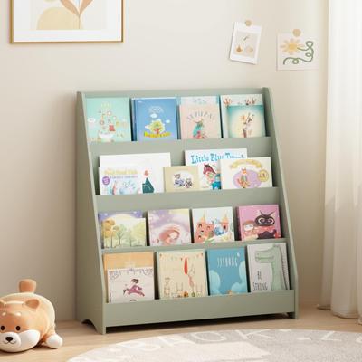 Kodotan sofa 4-Tier Kids Bookshelf, Toddler Book Display Shelves, Helps Keep Bedrooms, Playrooms, and Classrooms Organized