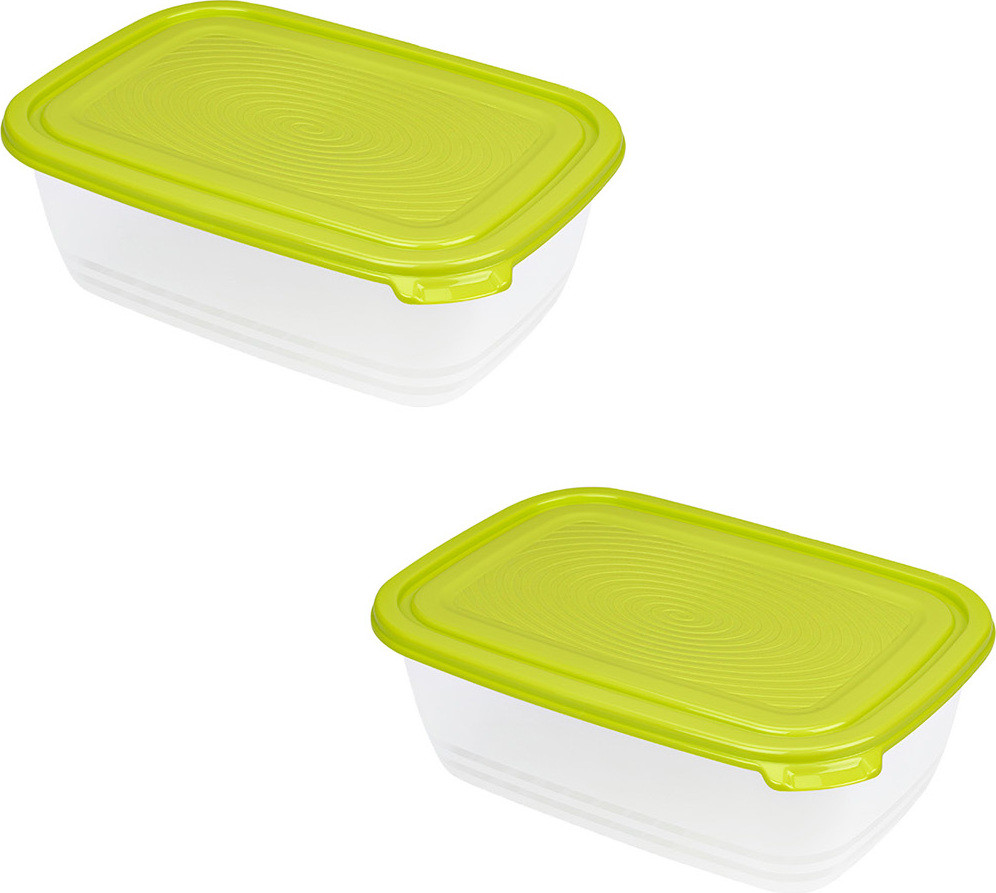 Rotho Sunshine rechthoekige container, 1,9 liter, doorschijnend