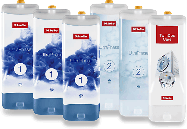 Accesorio lavadora - Miele Set 5x UltraPhase + TwinDos Care, Colores Vivos y Blanco Reluciente, Hasta 150 Lavados,