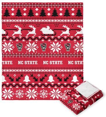 NCAA Xmas Time Silk Touch Throw Blanket