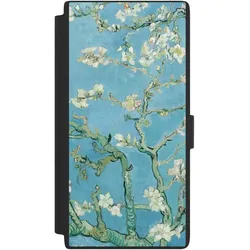 Nivocase Klapphülle für Samsung Galaxy S24 Ultra Handyhülle aus Kunst Leder NIVOflip schwarz Kunst Malerei (Samsung Galaxy S24 Ultra), Smartphone Hülle, Schwarz