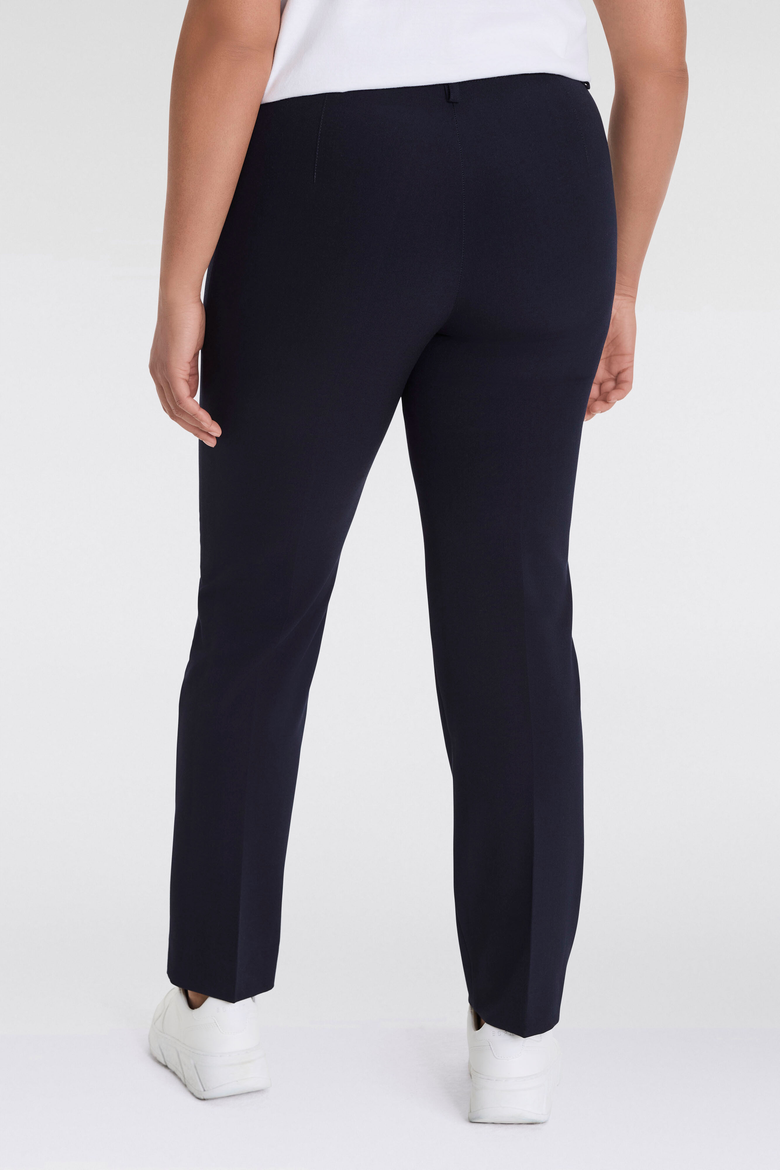 KjBRAND "Hose Bea in Bi-Stretch Kammgarnoptik mit Bügelfalte" Sommerhose, ideal für kräftige Oberschenkel