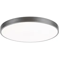 Rabalux 3317 LED-Deckenleuchte Tesie 1x60w | 5000lm | 3000-6000K - Dimmbare, Fernbedienung, Timer, Nacht Übernachtung, Stellar-Effekt, Silber, weiß