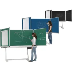 Federzugtafel aus Premium Stahlemaille, fahrbar, Serie FZR E