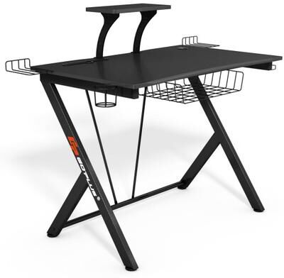 Costway Multifunctional E-Sport Gaming Desk with Headset Hook and Cup Holder