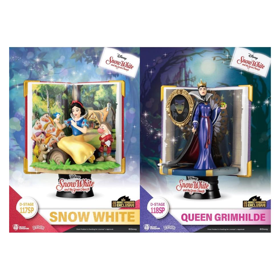 Beast Kingdom Disney Story Book Series-Schneewittchen & Grimhilde Special Edition Set Diorama Stage D-Stage (FIST0244)